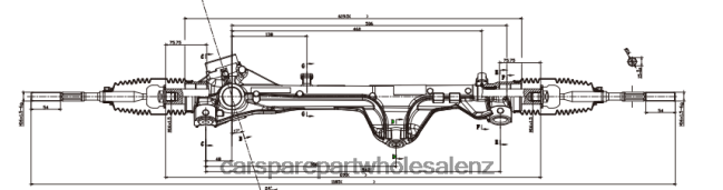 auto parts wholesale suppliers Power Steering Rack 56500-P2000 8B6J062724 HYUNDAI/KIA