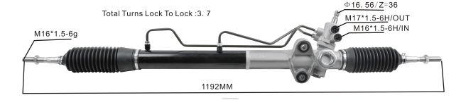 auto parts wholesale suppliers Power Steering Rack MR374892 MR554233 8B6J062544 MITSUBISHI