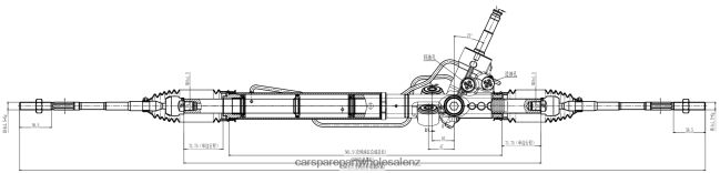 car spare part wholesale Power Steering Rack 34110-AJ040 8B6J062819 SUBARU