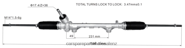 auto parts suppliers Power Steering Rack 45510-BZ350 8B6J062467 TOYOTA
