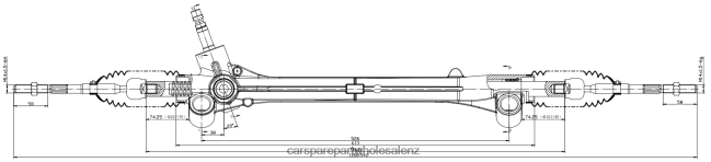 auto parts wholesale Power Steering Rack 44250-52010 44250-52340 44250-52200 8B6J062452 TOYOTA