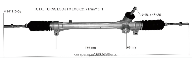 car spare parts suppliers Power Steering Rack 45510-48070 8B6J062520 TOYOTA
